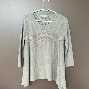 Maurice’s, Gray, Long sleeve top, Medium